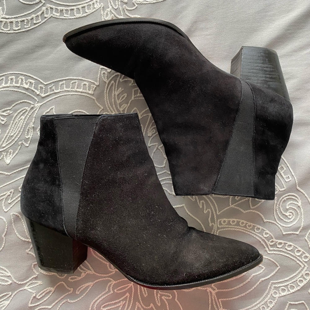 linea paolo size 10.5 black booties
